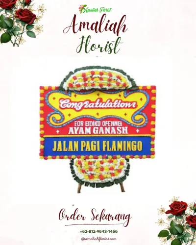 Bunga Papan Congratulation di Kawasan Industri Cilacap